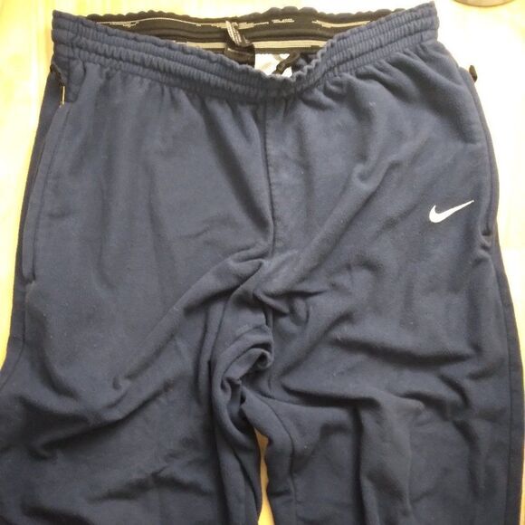 Vintage Nike Small Swoosh Fleece Sweatpants Joggers Trainers - Picture 2 of 10